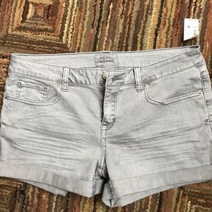 Gray jean shorts